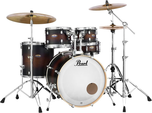 Pearl Decade DMP925SP/C260 5 Piece Drum Shell Pack, Satin Brownburst