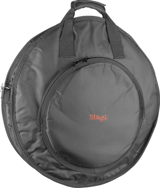 Stagg Standard Dual 22 Inch Cymbal Bag l 4 Compartments l 14 Inch Side Pocket l Double Handle & Shoulder Strap l Model CYB-10