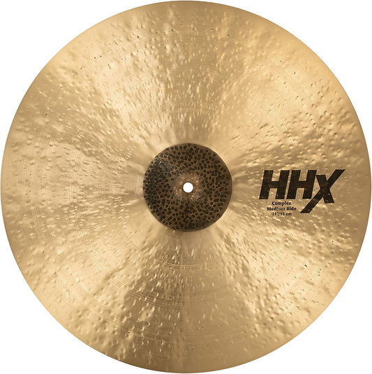 Sabian HHX 21 Inch Complex Medium Ride Cymbal l B20 Bronze Alloy l 80% Copper - 20% Tin l Made in Canada l Model 12112XCN