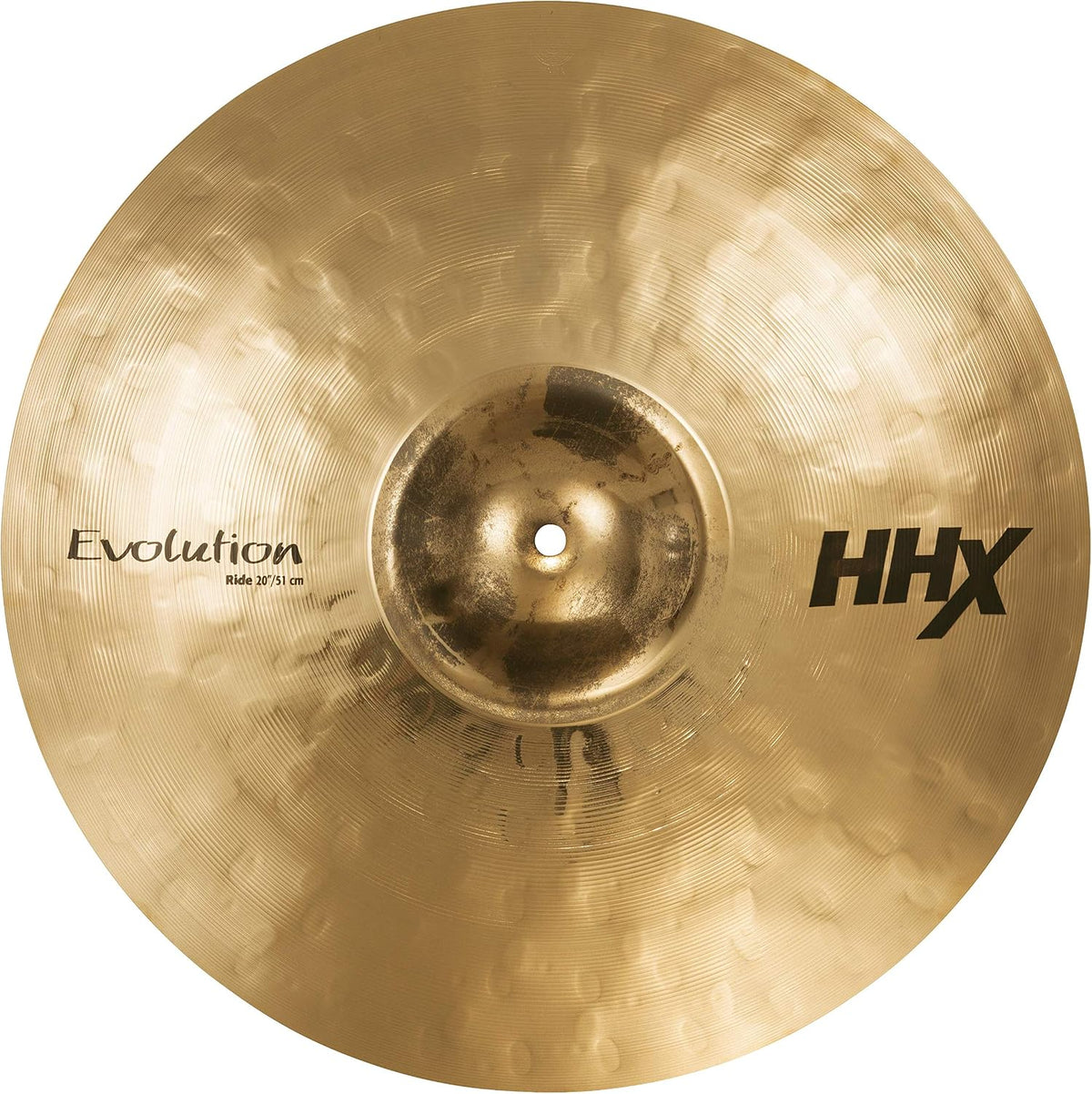 Sabian HHX 20 Inch Evolution Ride Cymbal l Brilliant Finish l B20 Bronze Alloy l 80% Copper - 20% Tin l Made in Canada l Model 12012XEB