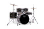 Mapex Comet 5 Piece Drum Set l Complete with Hardware & Cymbals l 22 / 10 / 12 / 14 /16 Configuration l Ebony Yellow Grain Finish l Model CM5294FTCFJ