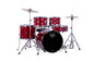 Mapex Comet 5 Piece Drum Set l Complete with Hardware & Cymbals l 22 / 10 / 12 / 14 /16 Configuration l Infra Red Finish l Model CM5294FTCIR