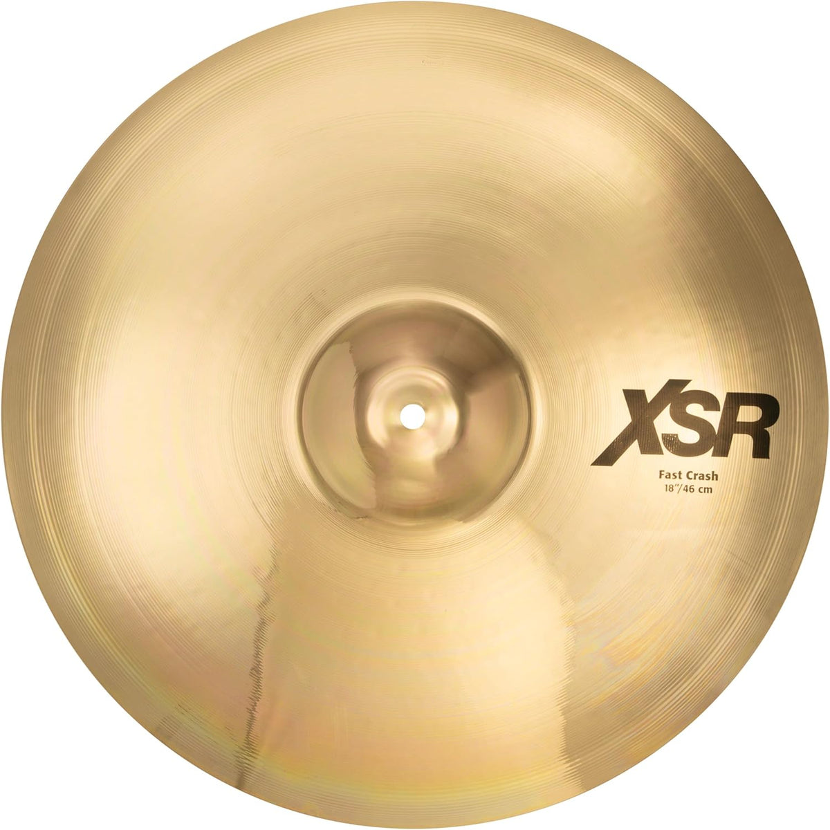Sabian XSR 18 Inch Fast Crash Cymbal l Brilliant Finish l B20 Bronze Alloy l 80% Copper - 20% Tin l Made in Canada l Model XSR1807B