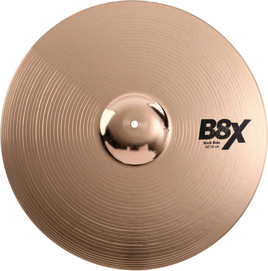 Sabian B8X Series 20 Inch Rock Ride Cymbal l B8 Bronze Alloy l 92% Copper - 8% Tin l Made in Canada l Model 42014X